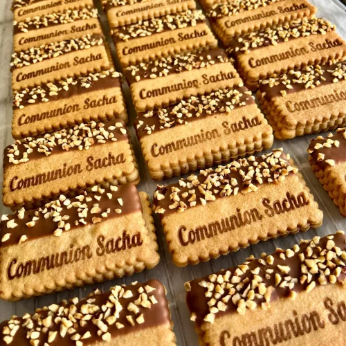 Biscuits enrobés de chocolat