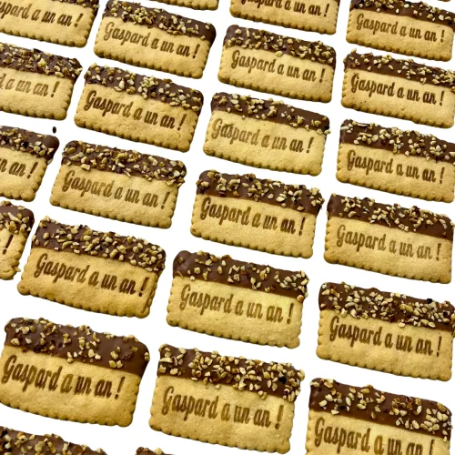 Biscuits sablés enrobés